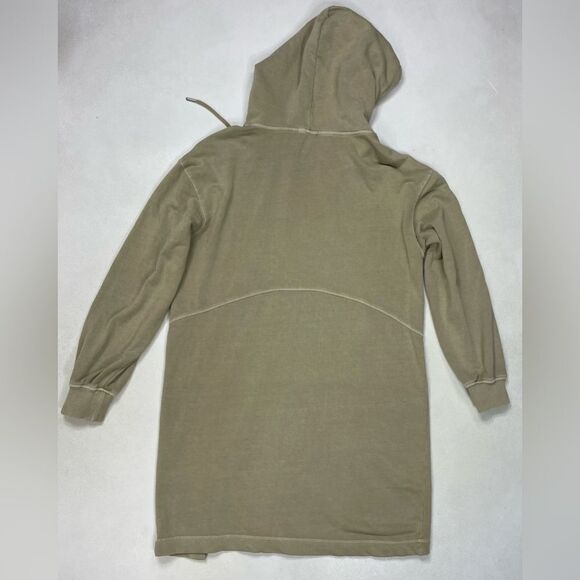 7 For All Mankind Hoodie Dress Women Small Tan - Picture 4 of 7